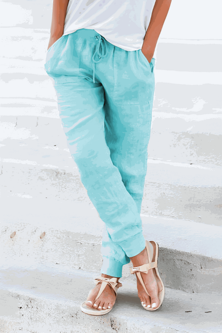 Tara | Dames Joggingbroek met Touwtjes en Elastische Enkelmanchetten