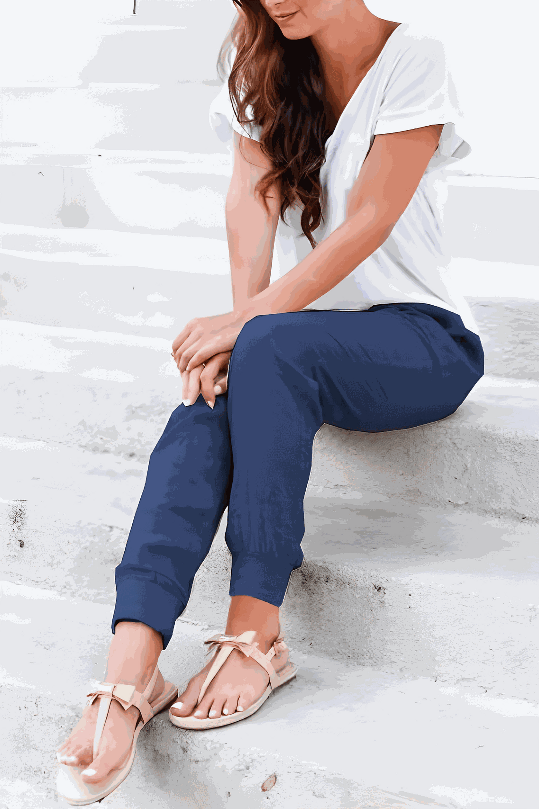 Tara | Dames Joggingbroek met Touwtjes en Elastische Enkelmanchetten