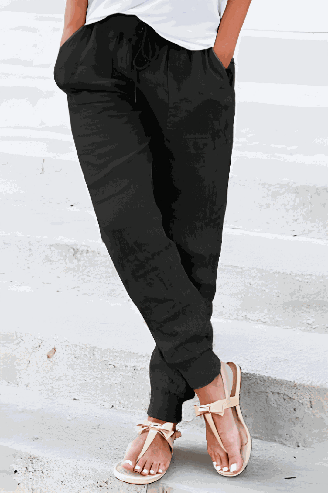 Tara | Dames Joggingbroek met Touwtjes en Elastische Enkelmanchetten