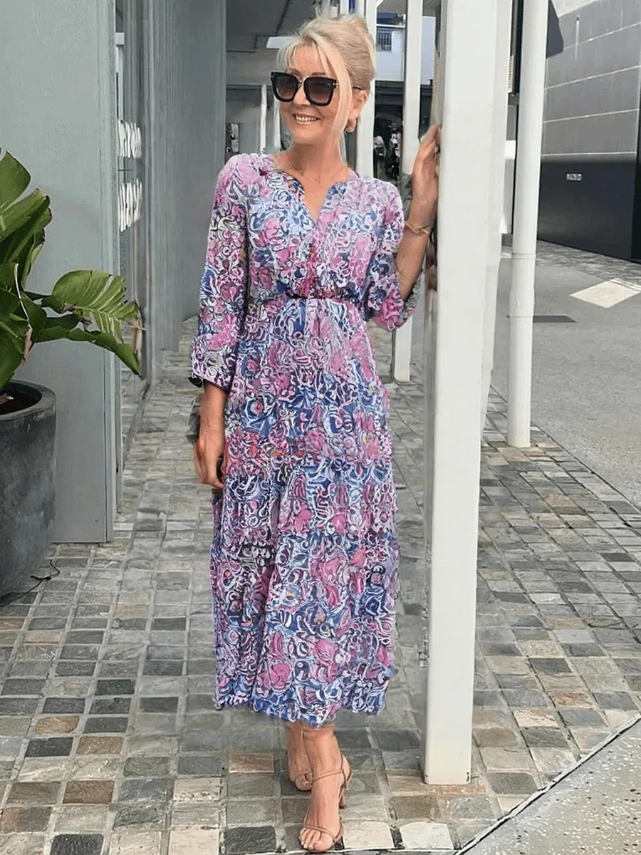 Ivy™ | Casual Bloemige Boho Jurk