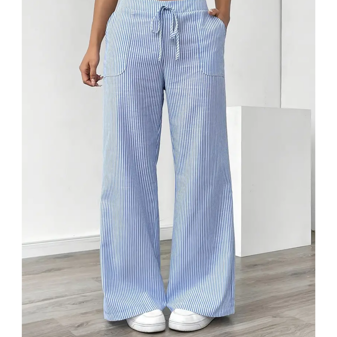 Amber™ | Gestreepte Broek Met Zakken