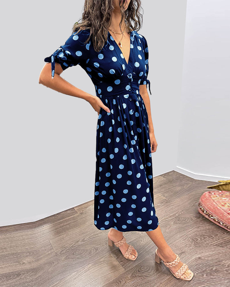Bailey™ | Elegante Polka Dot Jurk