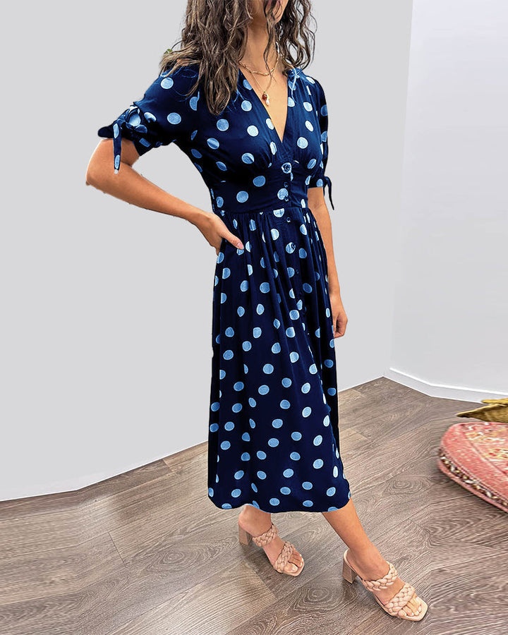 Bailey™ | Elegante Polka Dot Jurk
