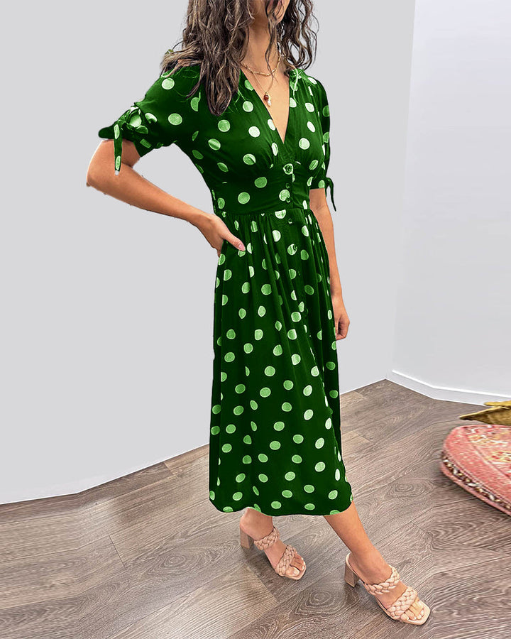 Bailey™ | Elegante Polka Dot Jurk
