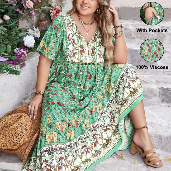 Isla™ - Boho Viscose Pocket Dress