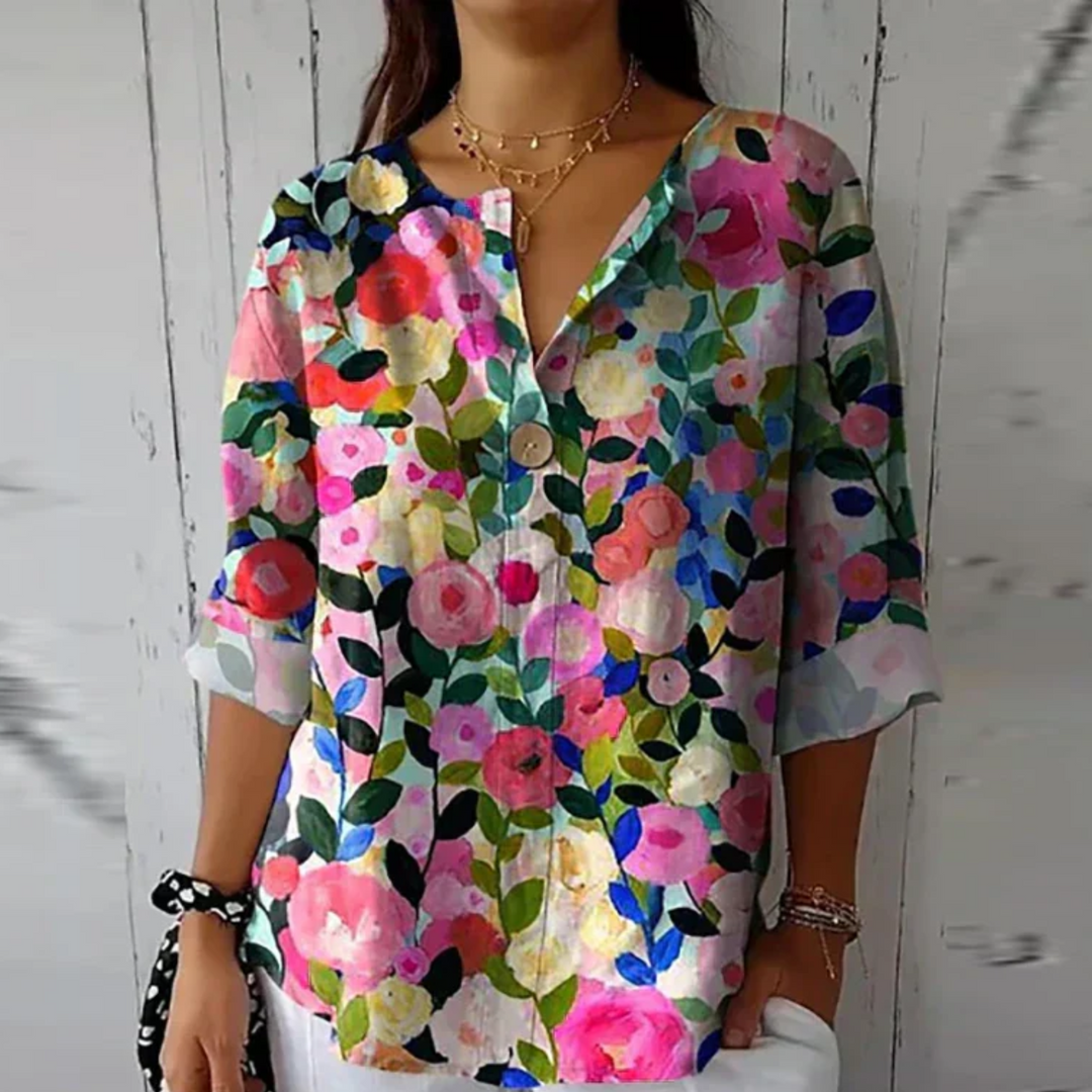 Arlene™ | Chic Bloemenprint Blouse
