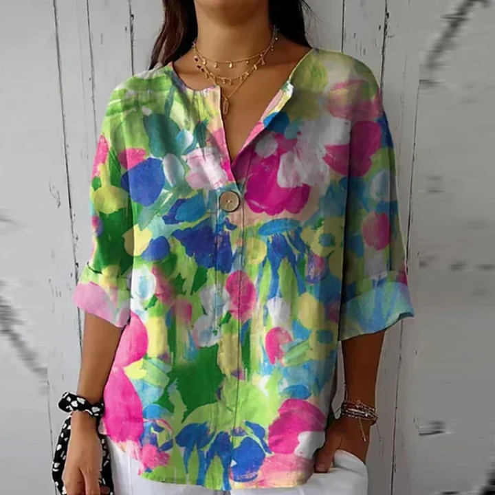 Arlene™ | Chic Bloemenprint Blouse
