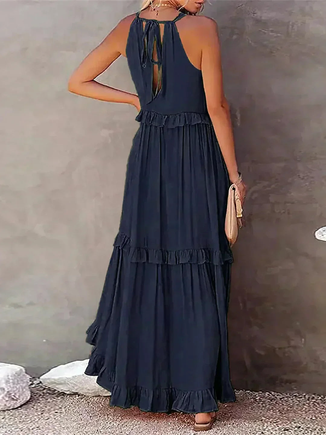 Courtney™ | Elegante Mouwloze Jurk met Ruffles