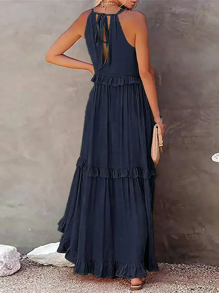 Courtney™ | Elegante Mouwloze Jurk met Ruffles