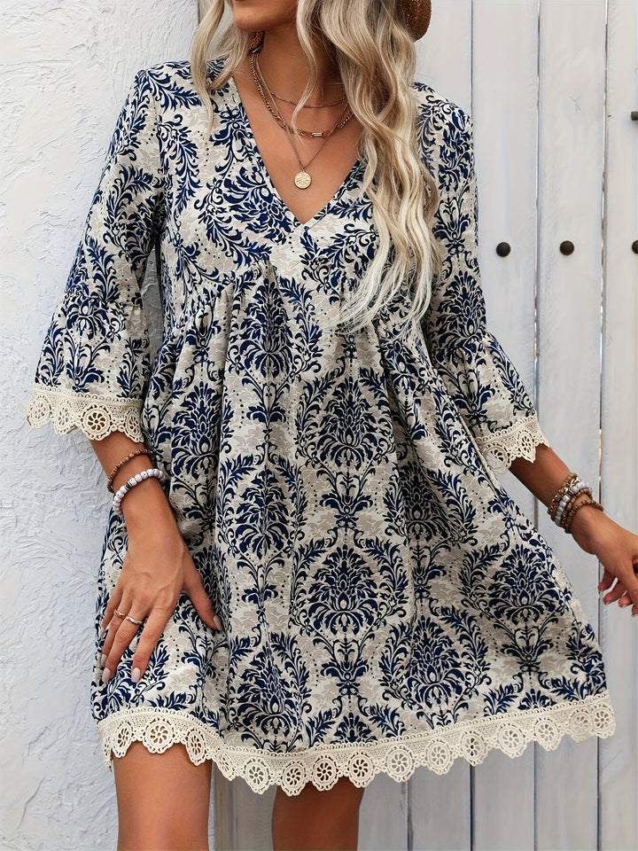 Damira™ - Boho Kant Tuniek Jurk