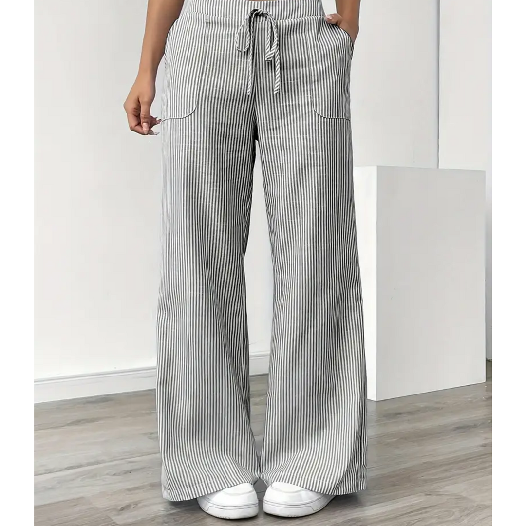 Amber™ | Gestreepte Broek Met Zakken