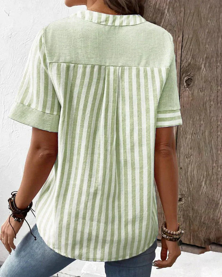 Monroe™ | Zachte Gestreepte Blouse