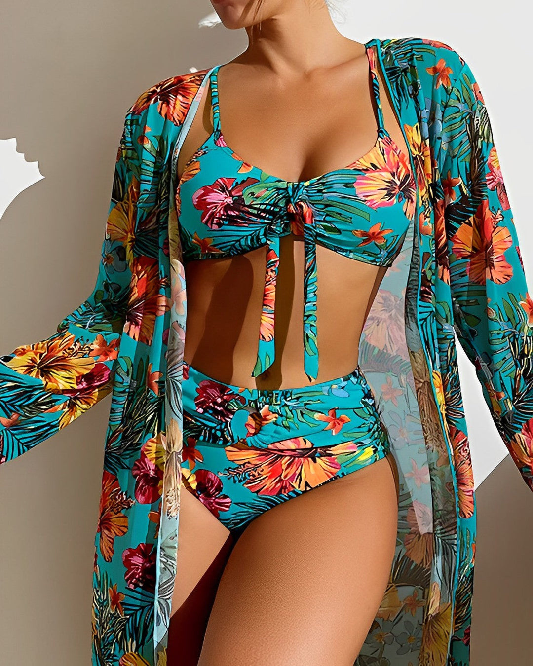 Juanita™ | Tropisch Afdruk Bikini Set met Cover-Up