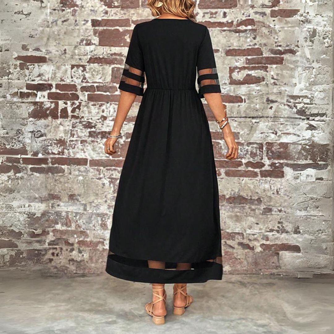 Aubrey™ – Flatterende Midi-jurk met Buikbedekking