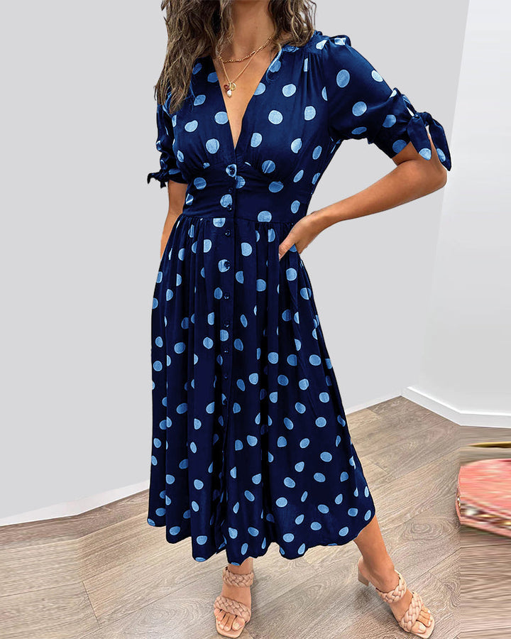 Bailey™ | Elegante Polka Dot Jurk