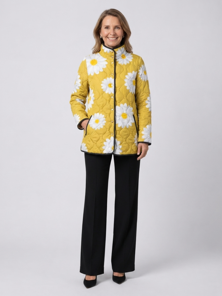 Sable | Charmante Daisy Patroon Jas