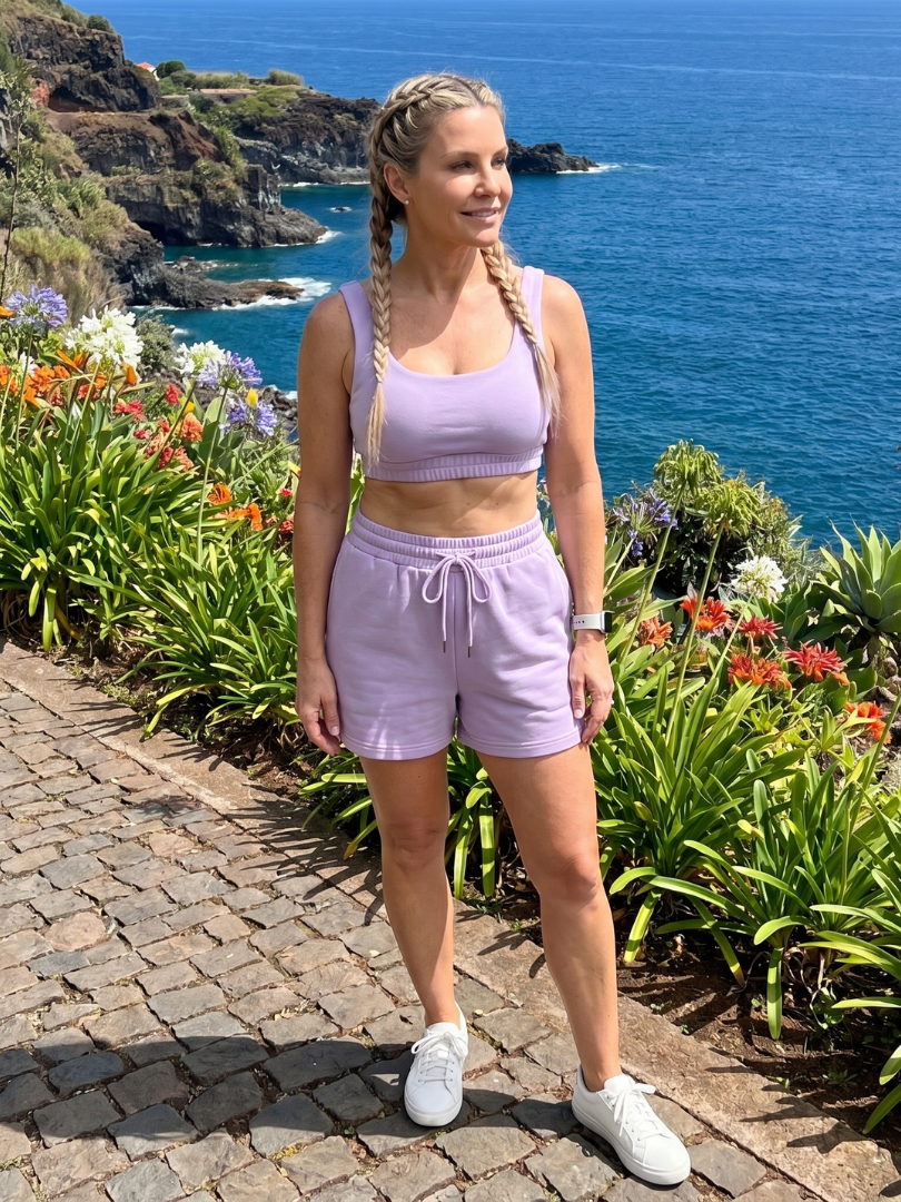 Lysem | Mouwloze Scoop Neck Crop Top en Shorts Set