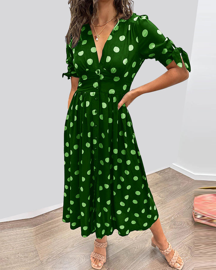 Bailey™ | Elegante Polka Dot Jurk