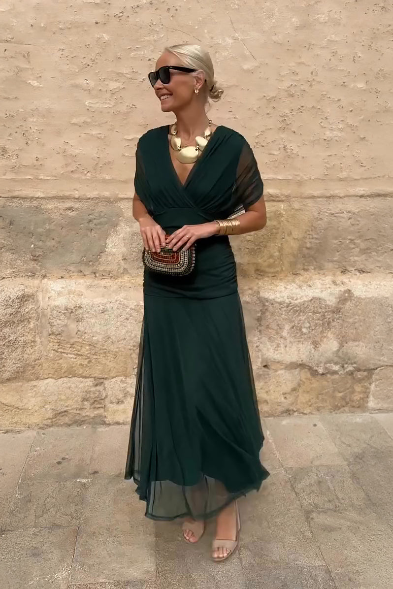 Alison™ | Elegante V-hals Fantasy Party Maxi Jurk