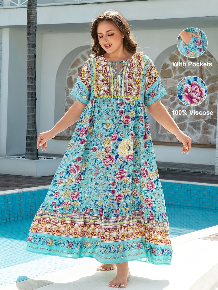 Isla™ - Boho Viscose Pocket Dress