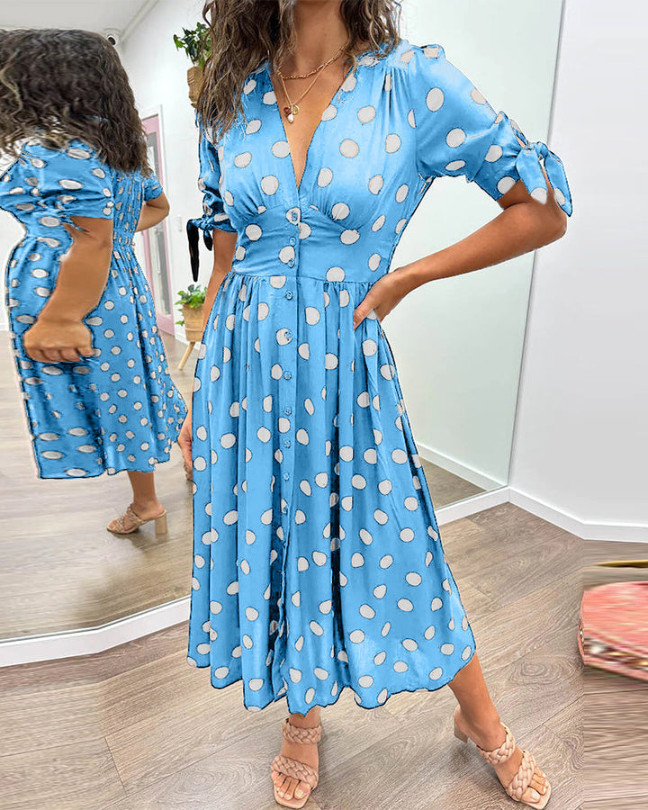 Bailey™ | Elegante Polka Dot Jurk