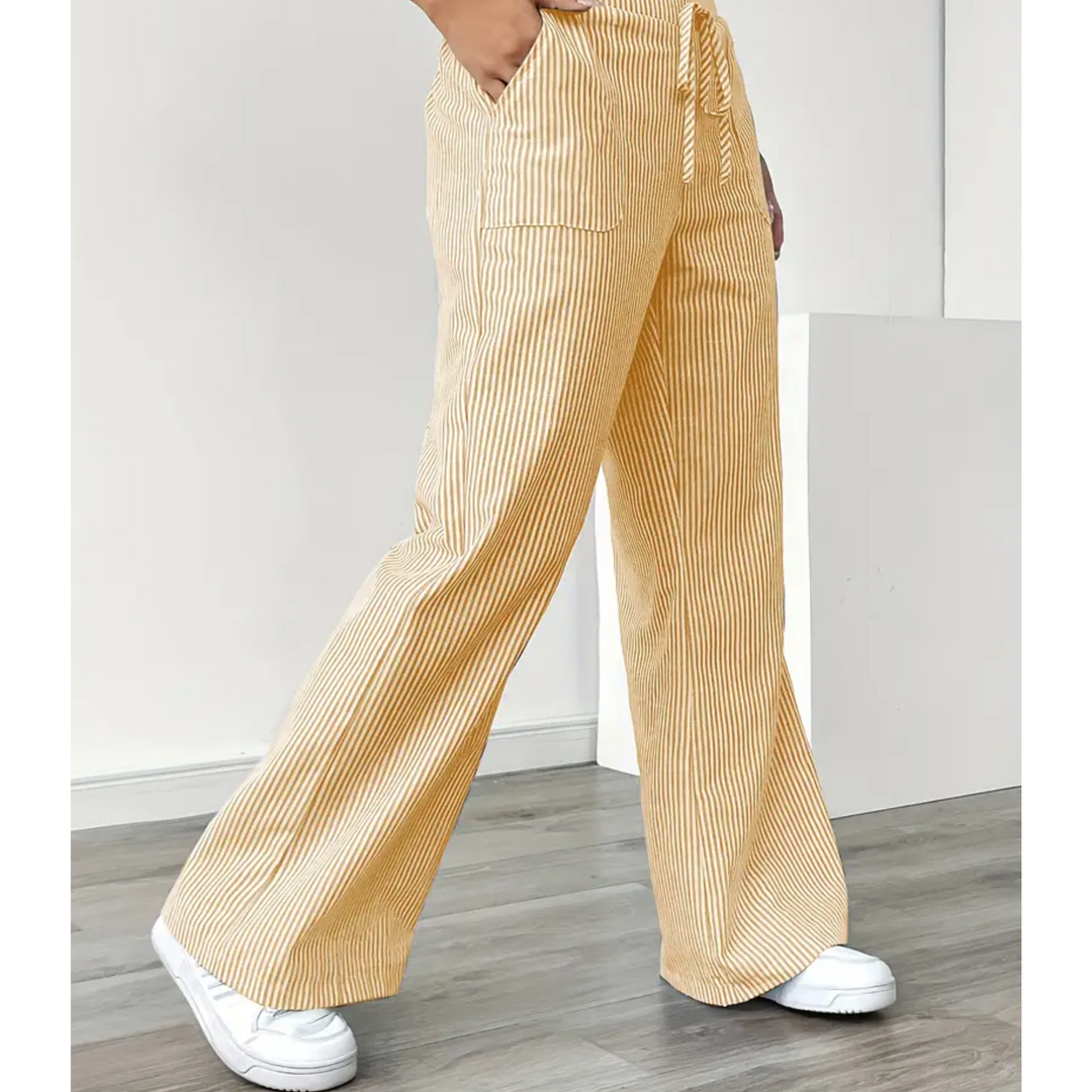 Amber™ | Gestreepte Broek Met Zakken