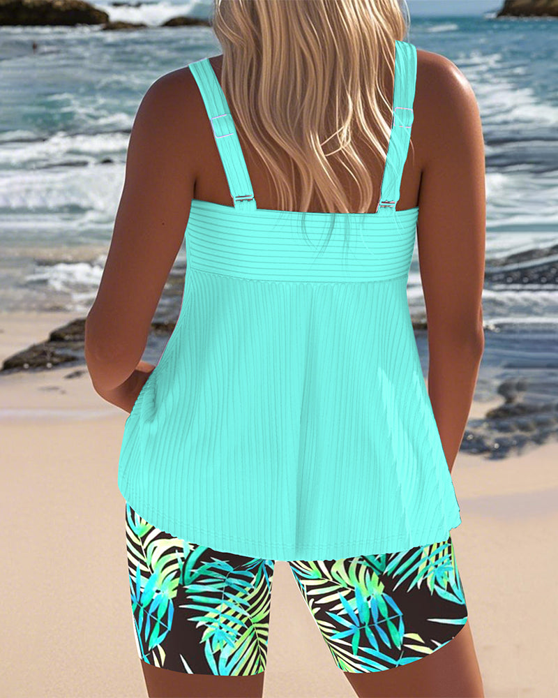 Colette | Dames Tummy Control Gedrukte Tankini