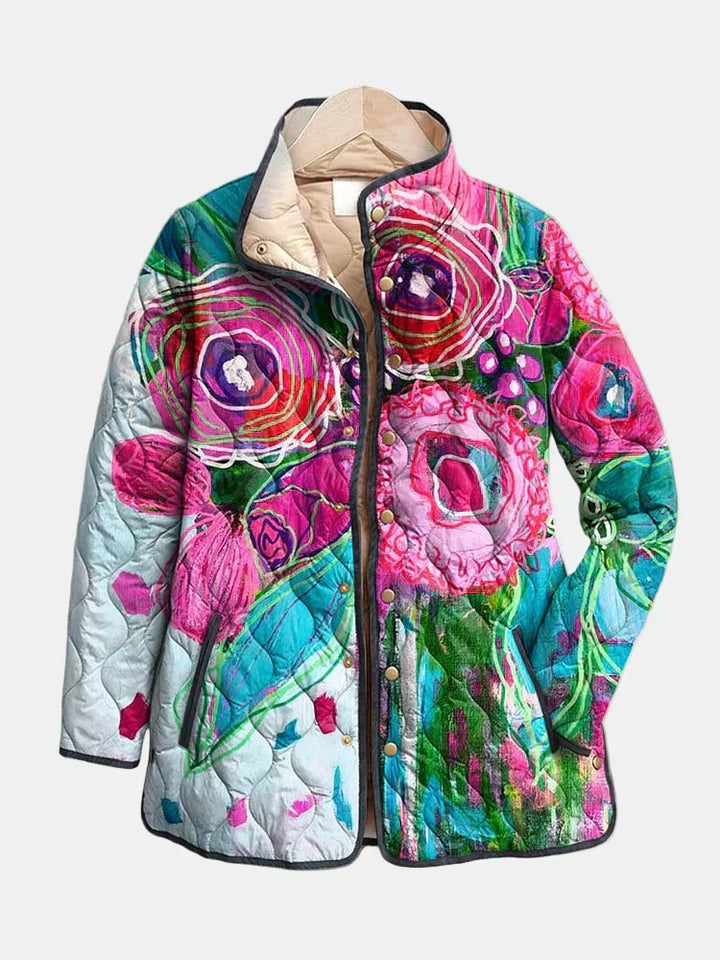 Arianne | Elegante Bloemenpatroon Jas