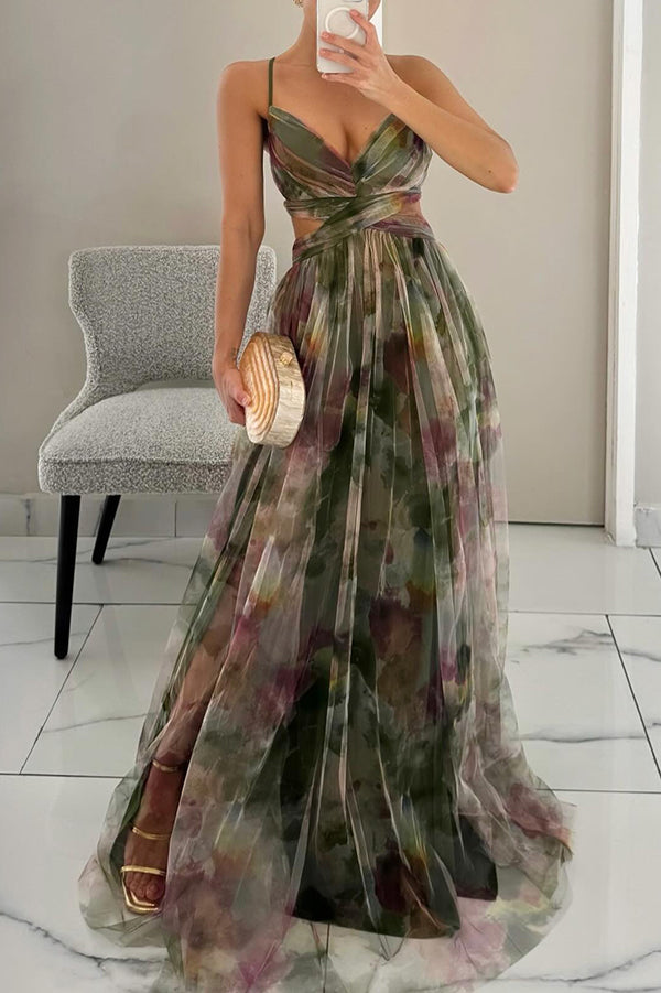 Cindy™ | Prachtige Maxi-jurk met Bloemenprint