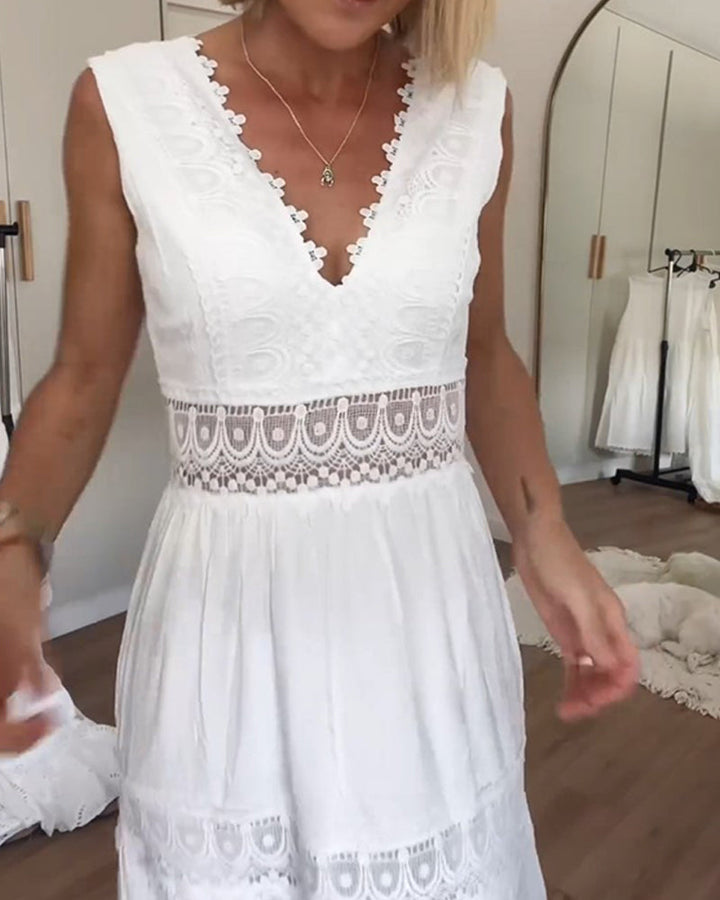Liberty | Dames Wrap Boho Vloeiende Draped Dress