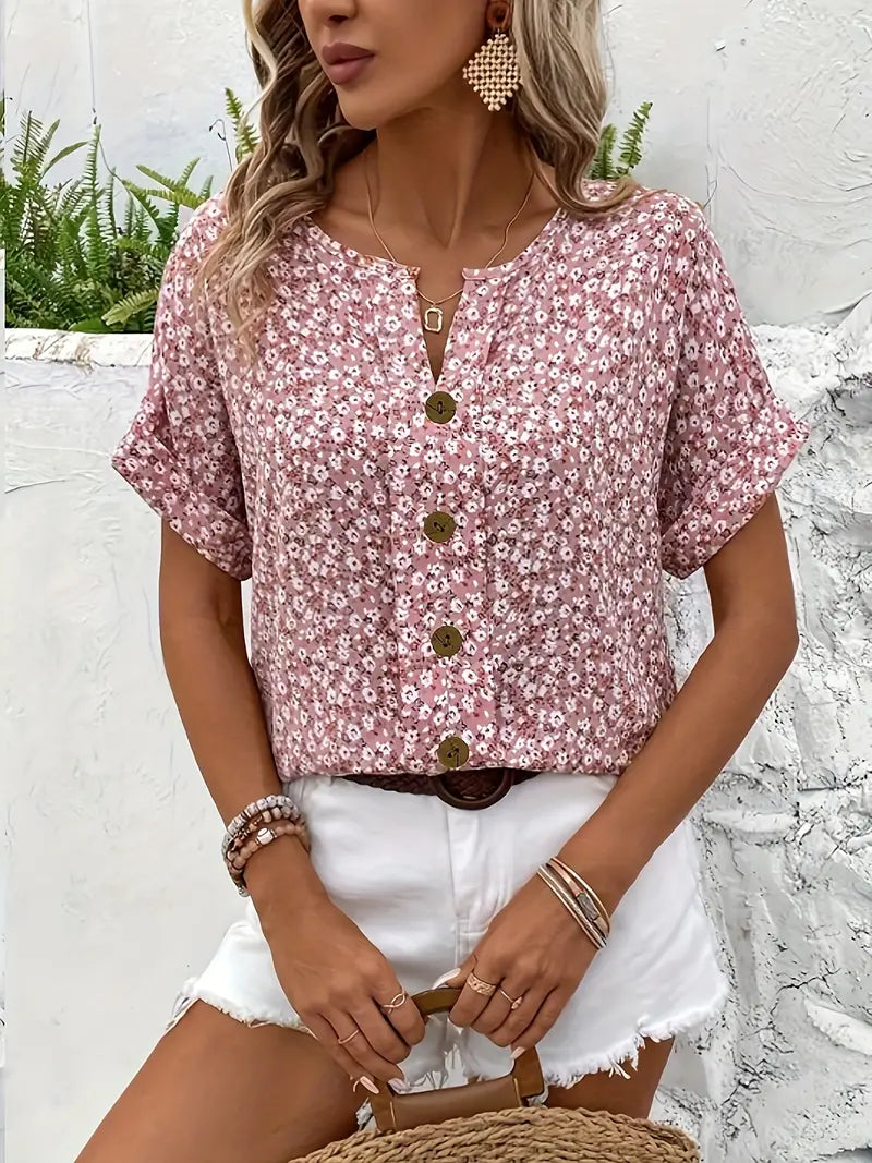 Verna™ | Chic Bloemenprint Blouse