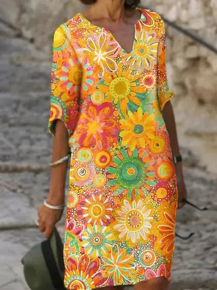 Quinn | Dames Bloemige Taille Control Elegante Avondjurk