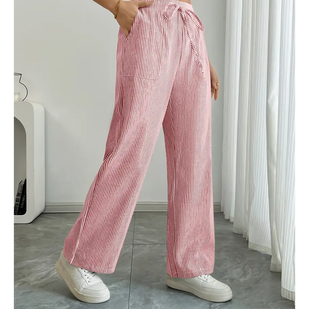 Amber™ | Gestreepte Broek Met Zakken