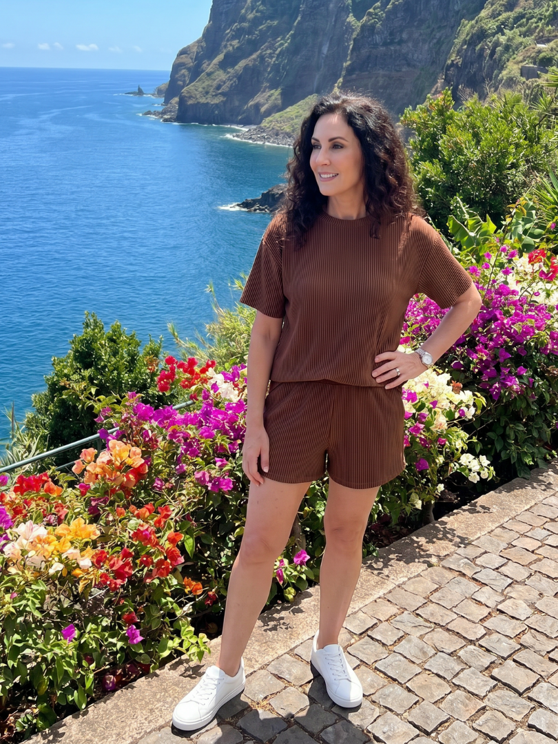 Bella | Korte Mouwen Crew Neck Relaxed Fit Set