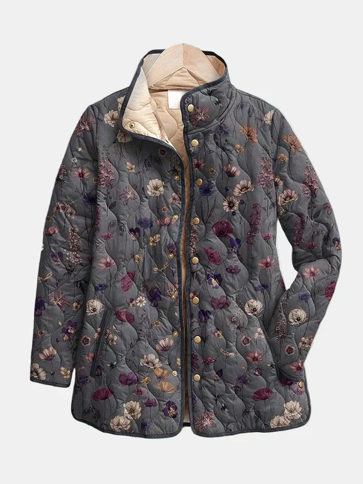 Niva | Vintage Bloemenprint Gequilt Jacket