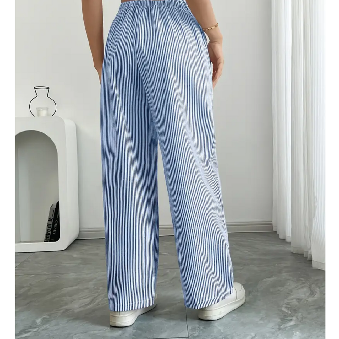Amber™ | Gestreepte Broek Met Zakken