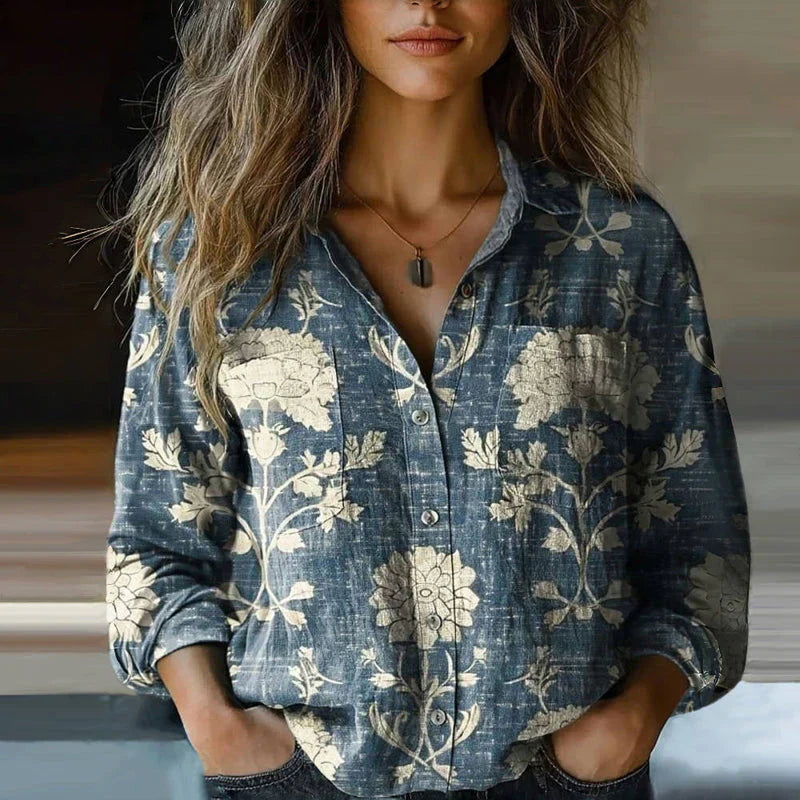 Rebecca™ | Bohemian Patroon Vintage Blouse