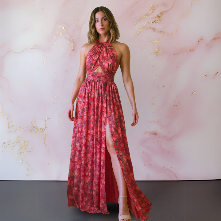 Cora™ | Elegante Bloemen Maxi Jurk