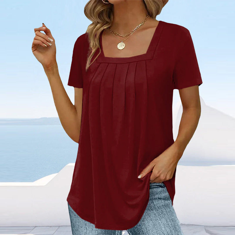 Athena | Geplooide Zomerblouse