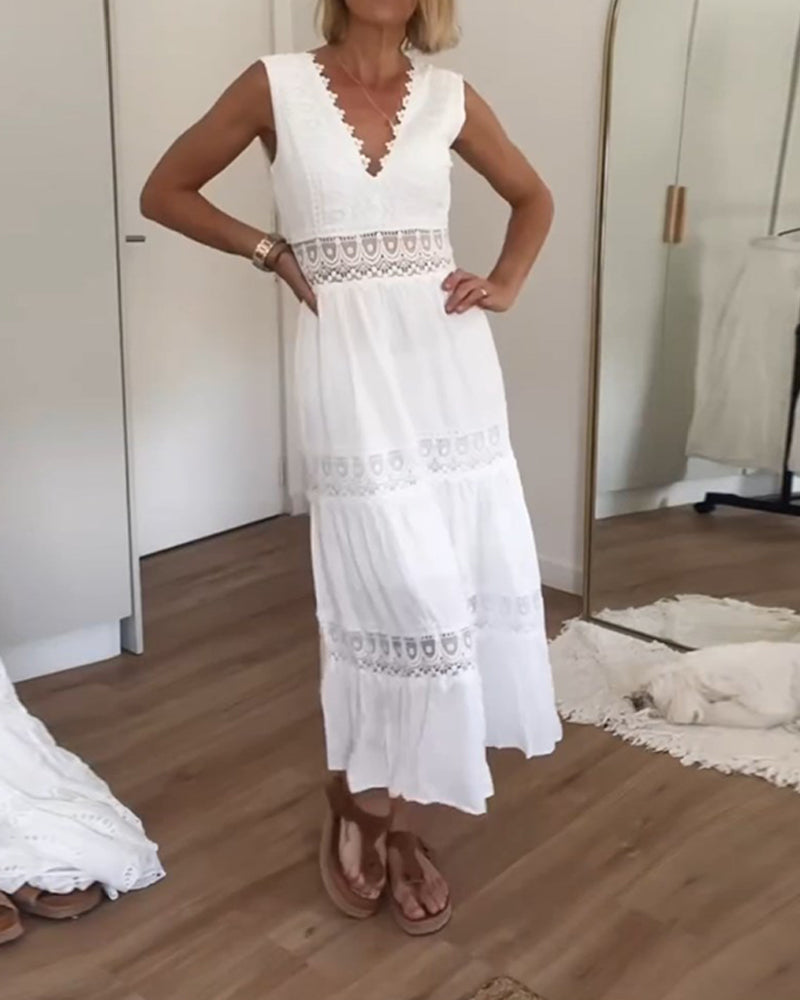 Liberty | Dames Wrap Boho Vloeiende Draped Dress