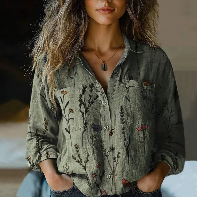 Rebecca™ | Bohemian Patroon Vintage Blouse