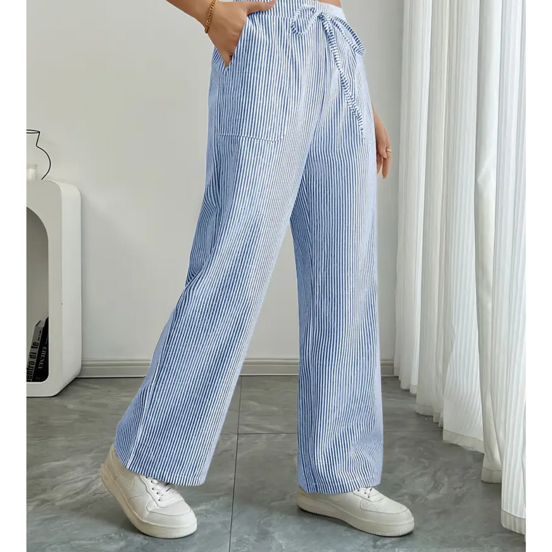 Amber™ | Gestreepte Broek Met Zakken