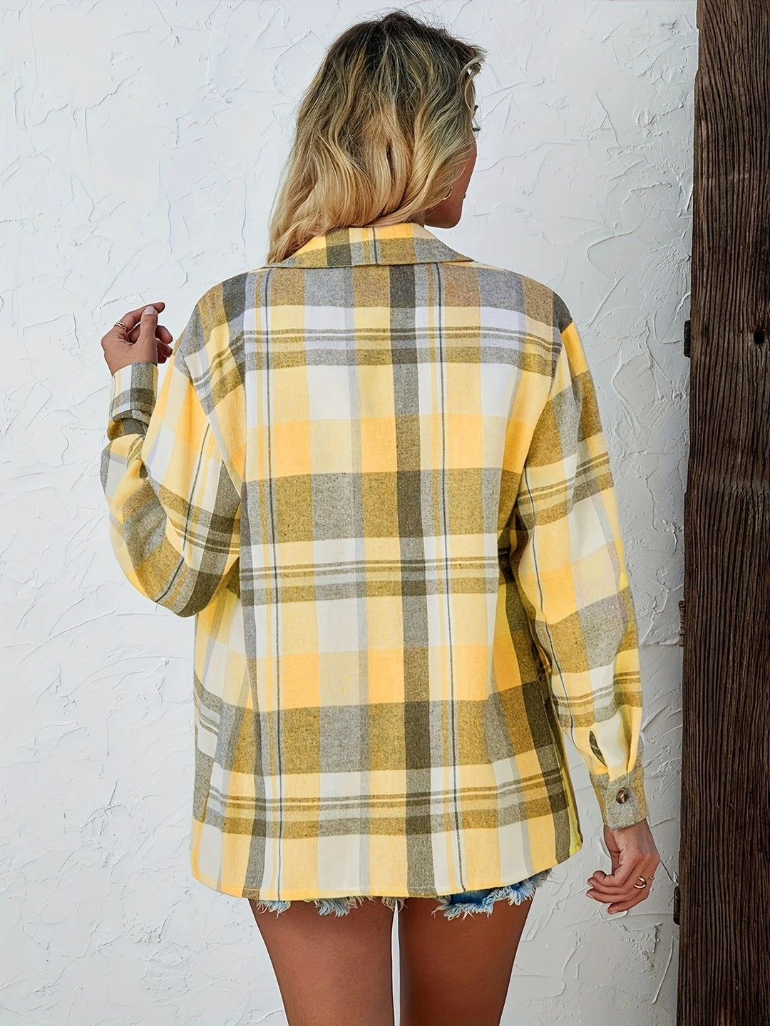 Harper | Dames Oversized Geruite Flanellen Overhemd