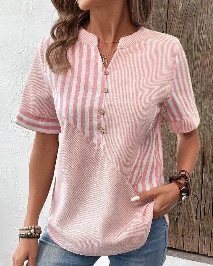 Monroe™ | Zachte Gestreepte Blouse