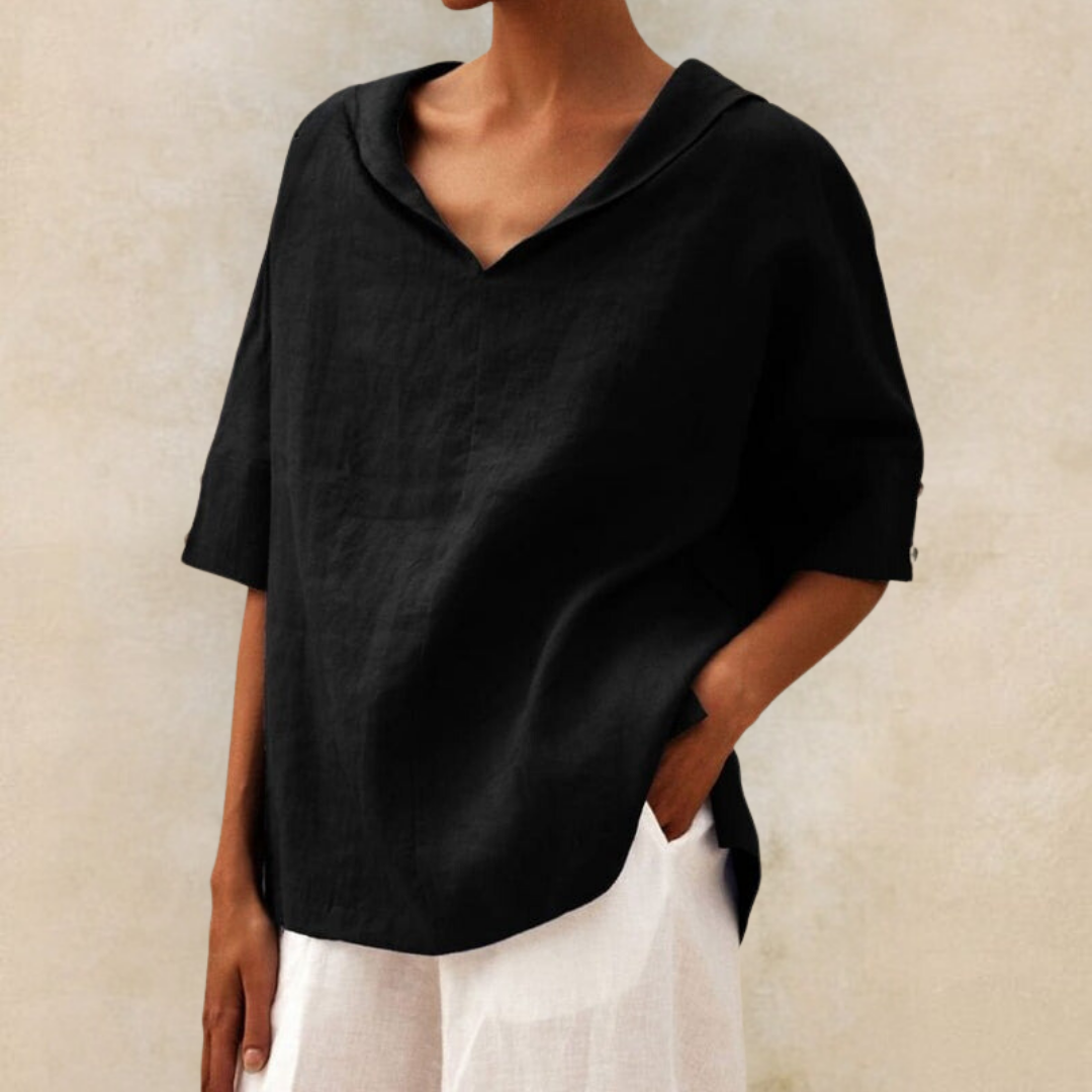 Renee | Linnen V-Hals Blouse