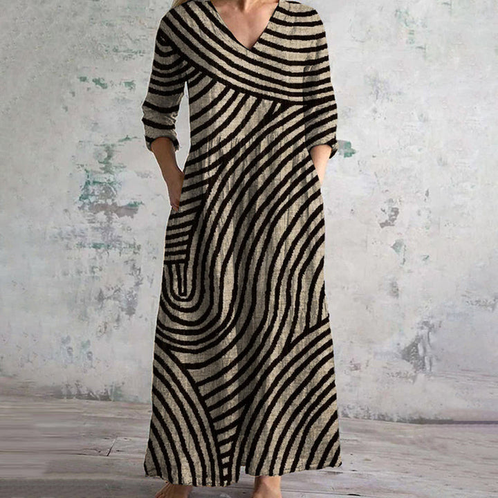 Bonnie™ | Vintage Gestreepte jurk