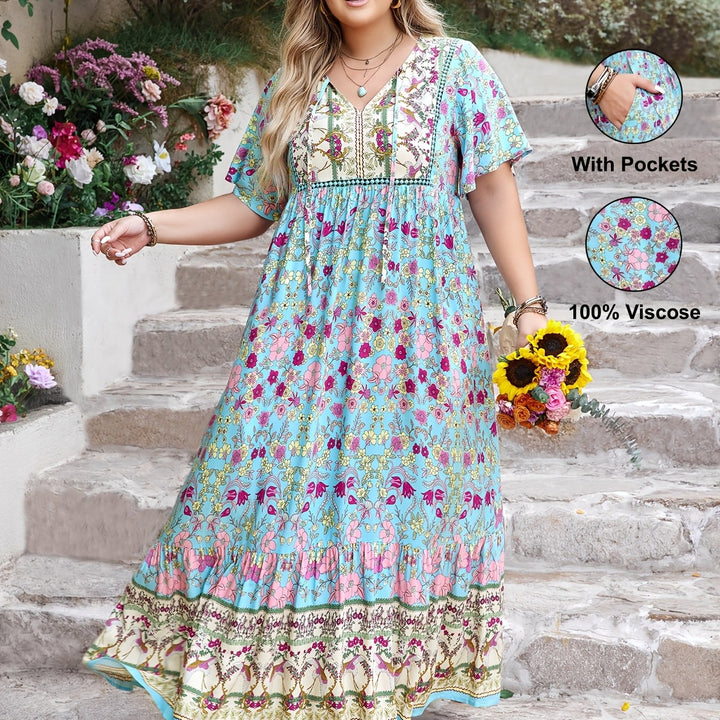 Isla™ - Boho Viscose Pocket Dress