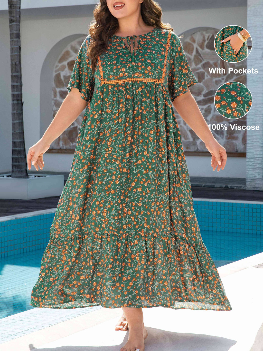 Isla™ - Boho Viscose Pocket Dress