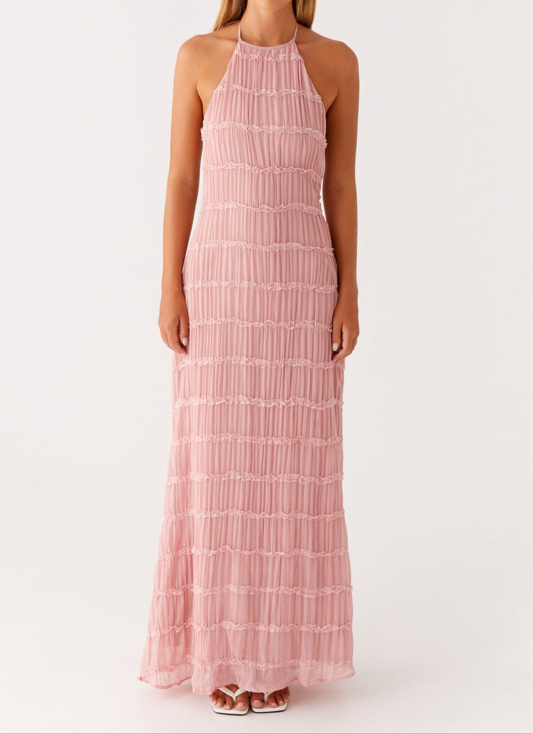 Jolene™ | Elegante Halter Maxi Jurk