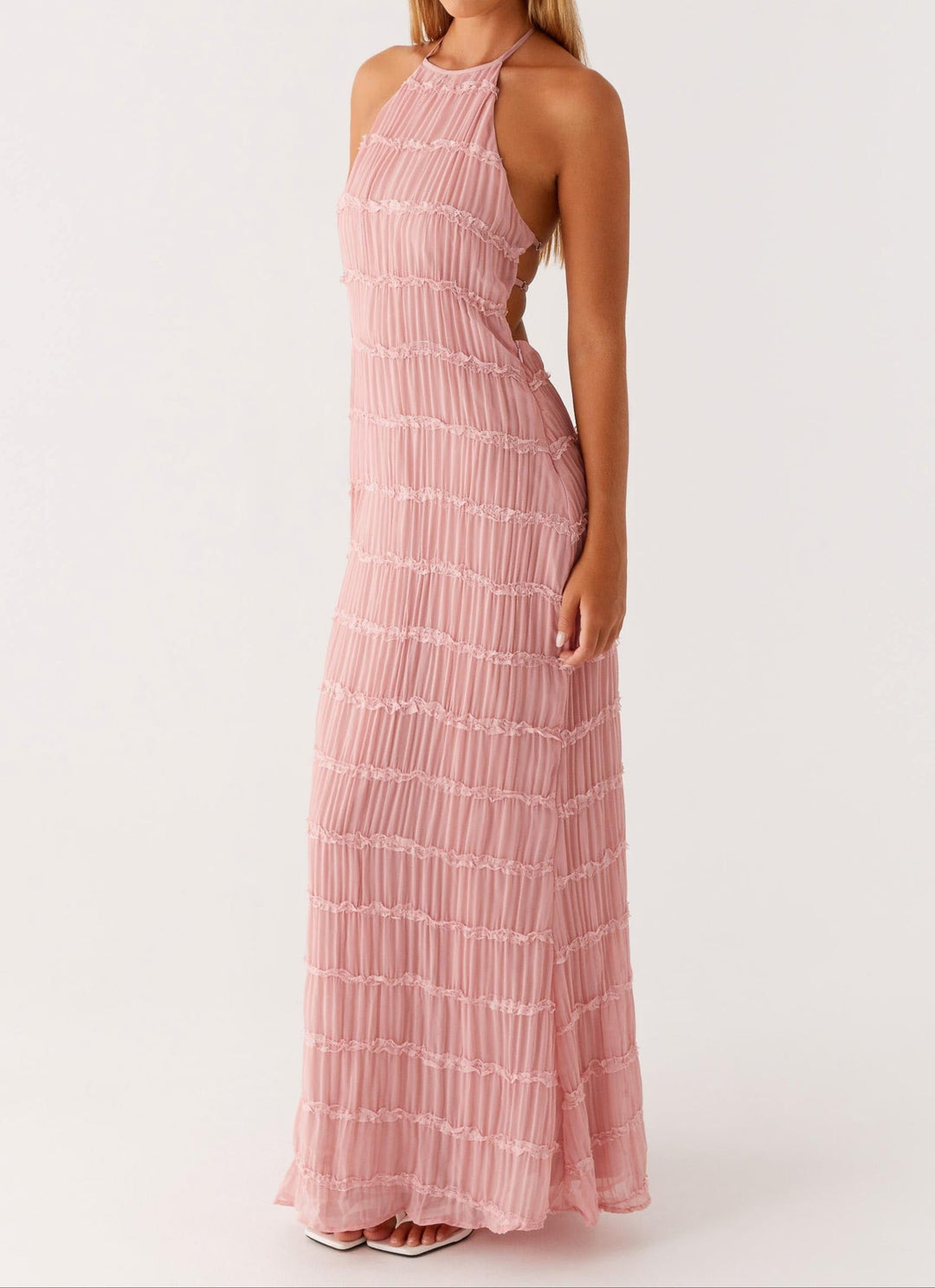 Jolene™ | Elegante Halter Maxi Jurk